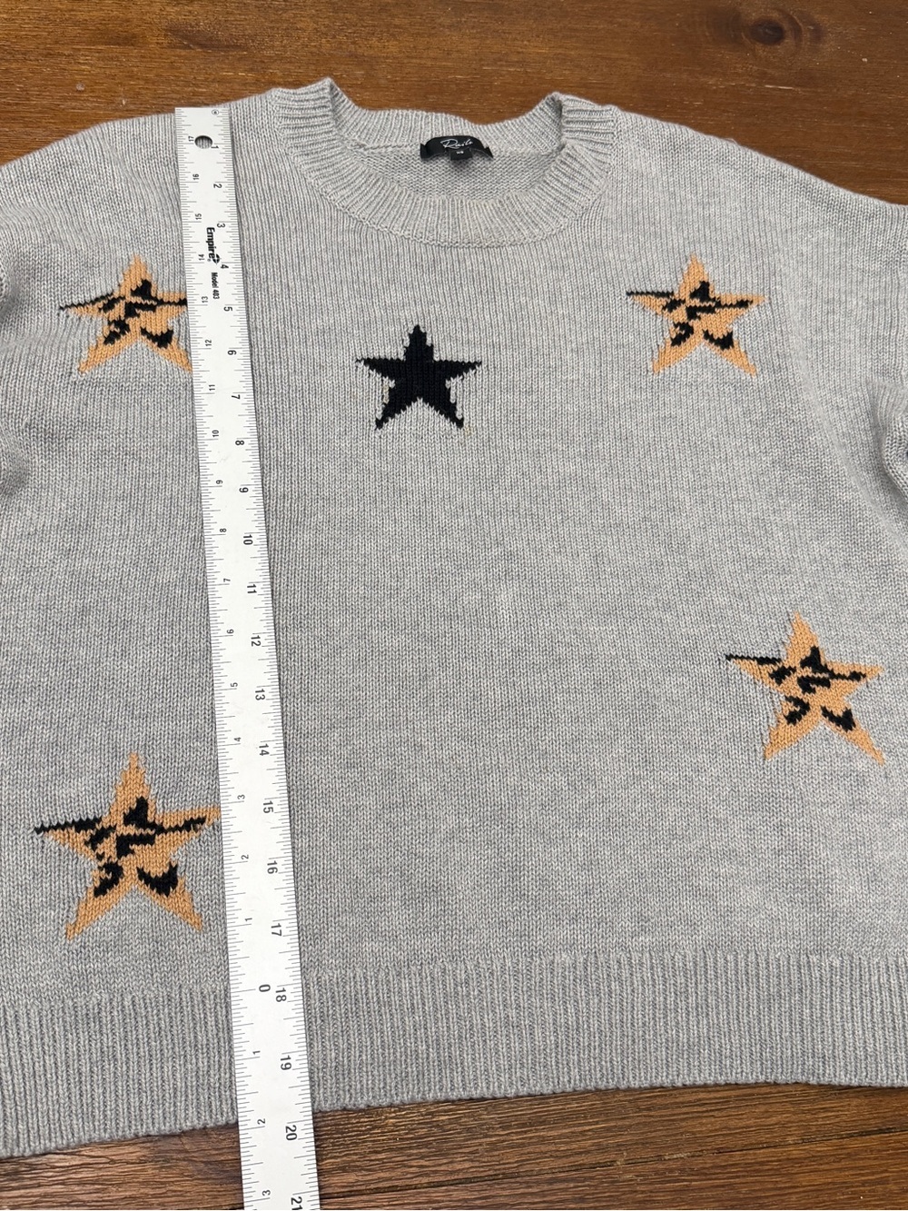 Rails Perci Star Gray Sweater Size XS Cotton/cashmere Blend - Picture 6 of 9